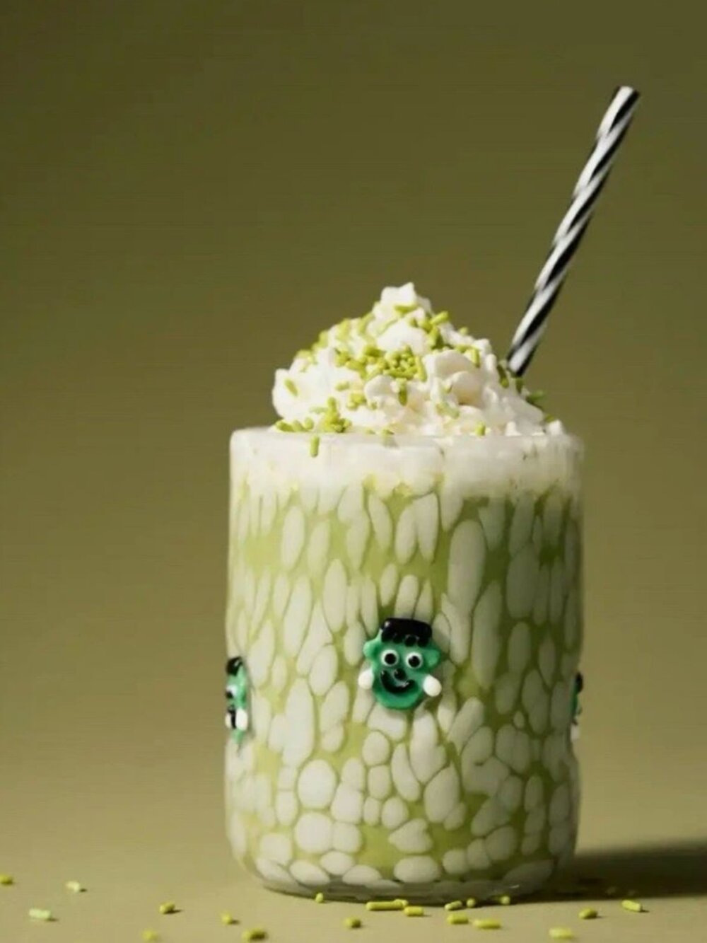 NIB Anthropologie Mystic Icon Juice Glass in Frankenstein